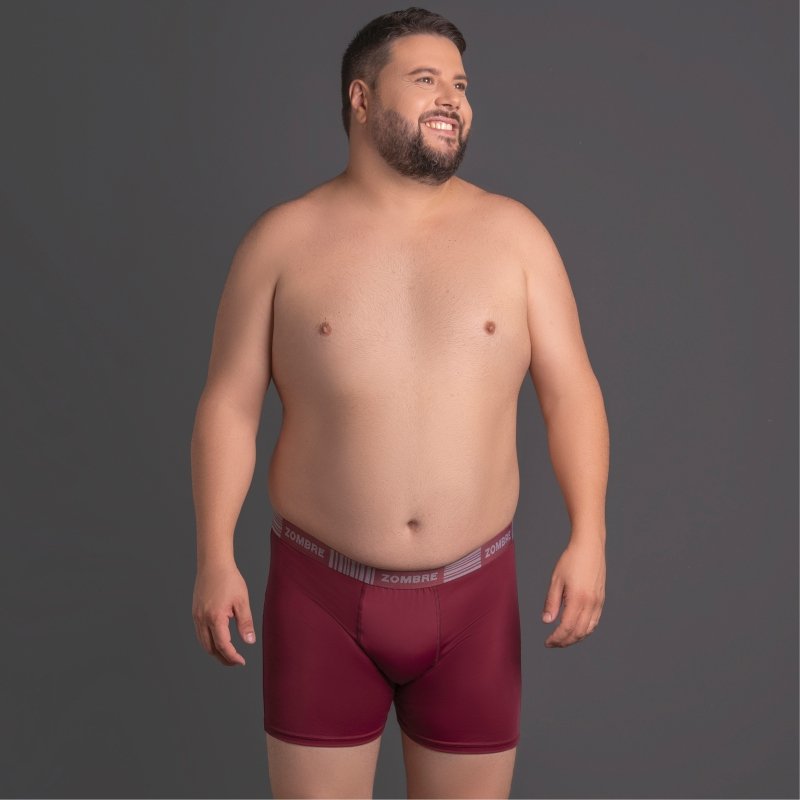 CUECA PLUS SIZE MICROFIBRA BOXER