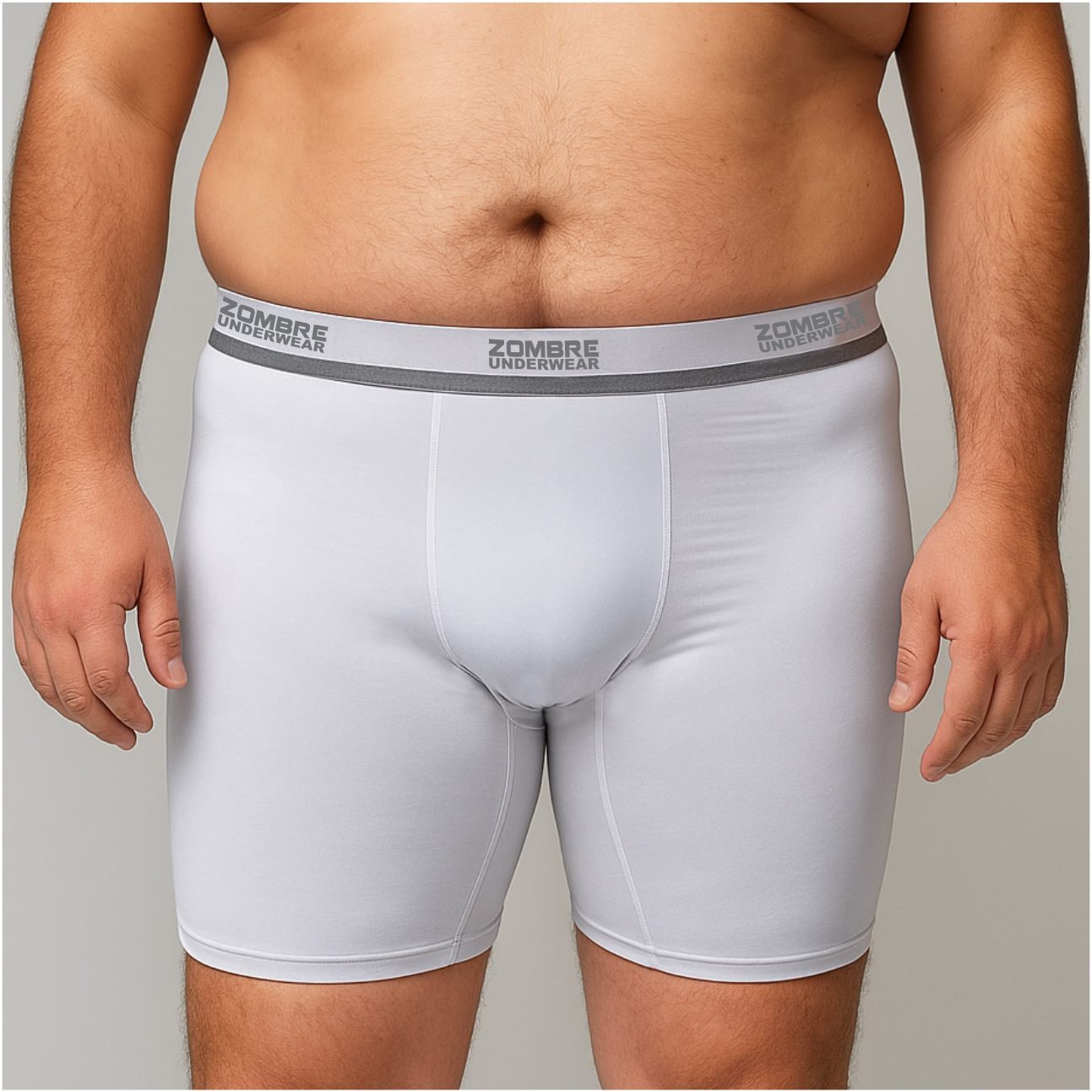 CUECA PLUS SIZE MICROFIBRA BOXER PERNA LONGA