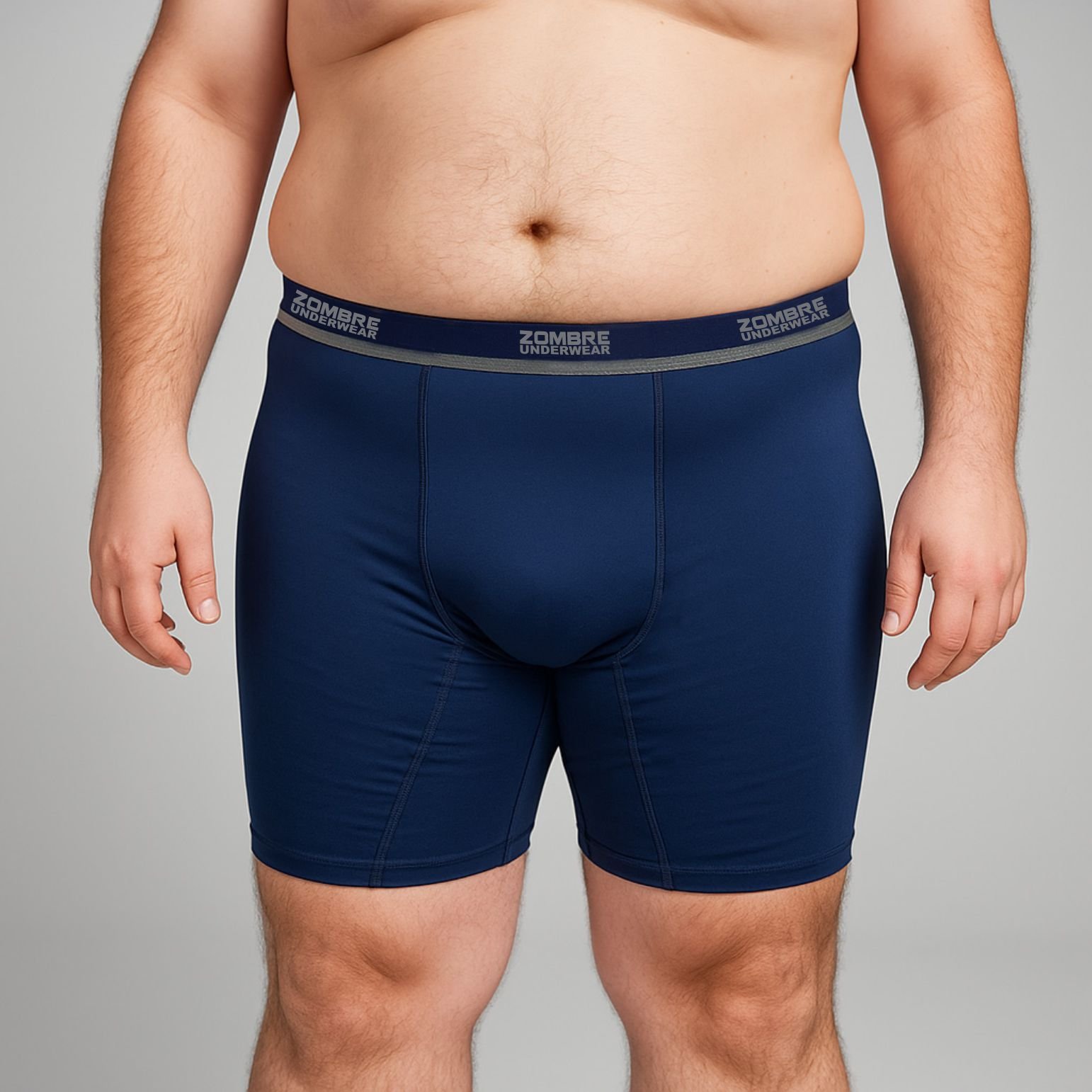 CUECA PLUS SIZE MICROFIBRA BOXER PERNA LONGA