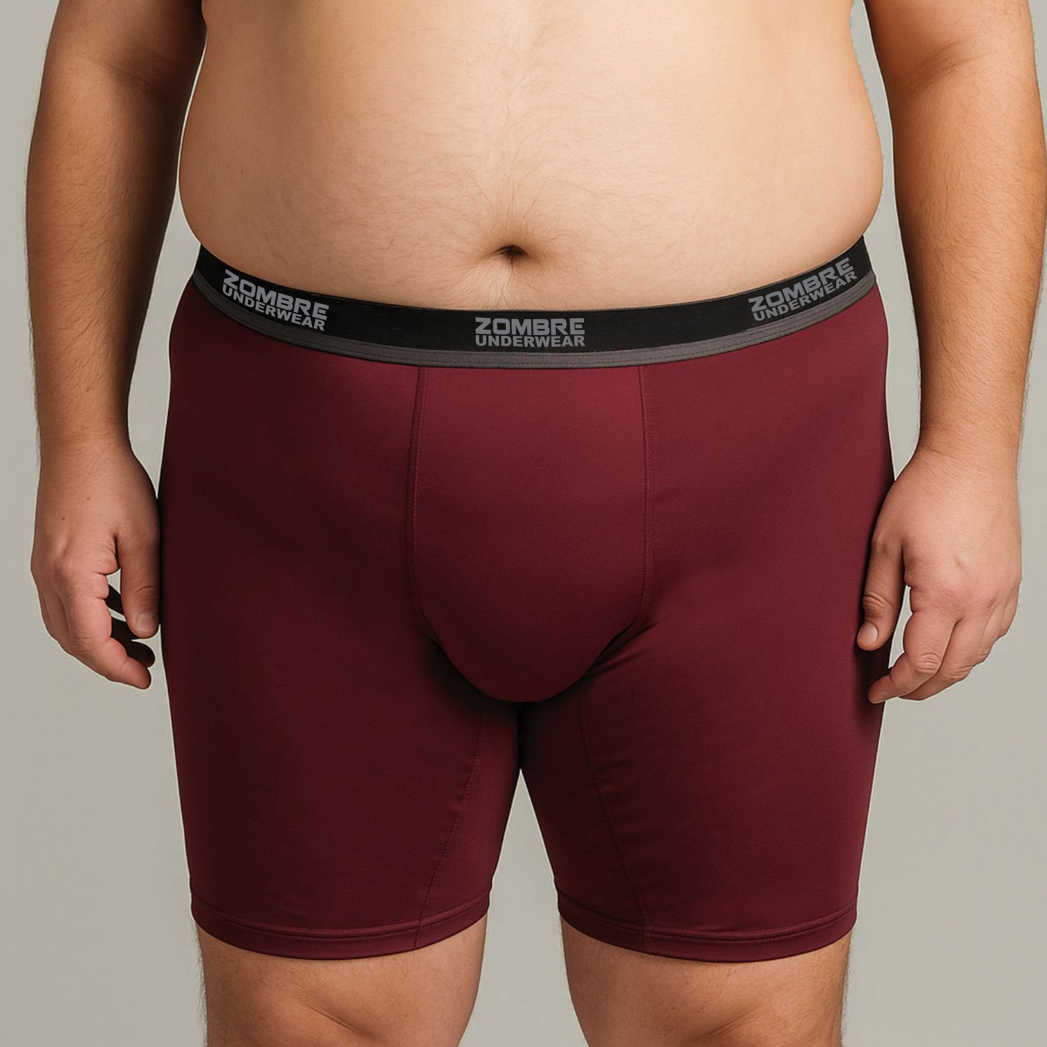 CUECA PLUS SIZE MICROFIBRA BOXER PERNA LONGA