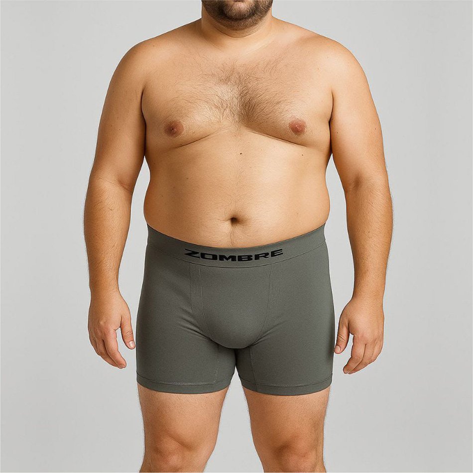 CUECA PLUS SIZE MICROFIBRA SEM COSTURA