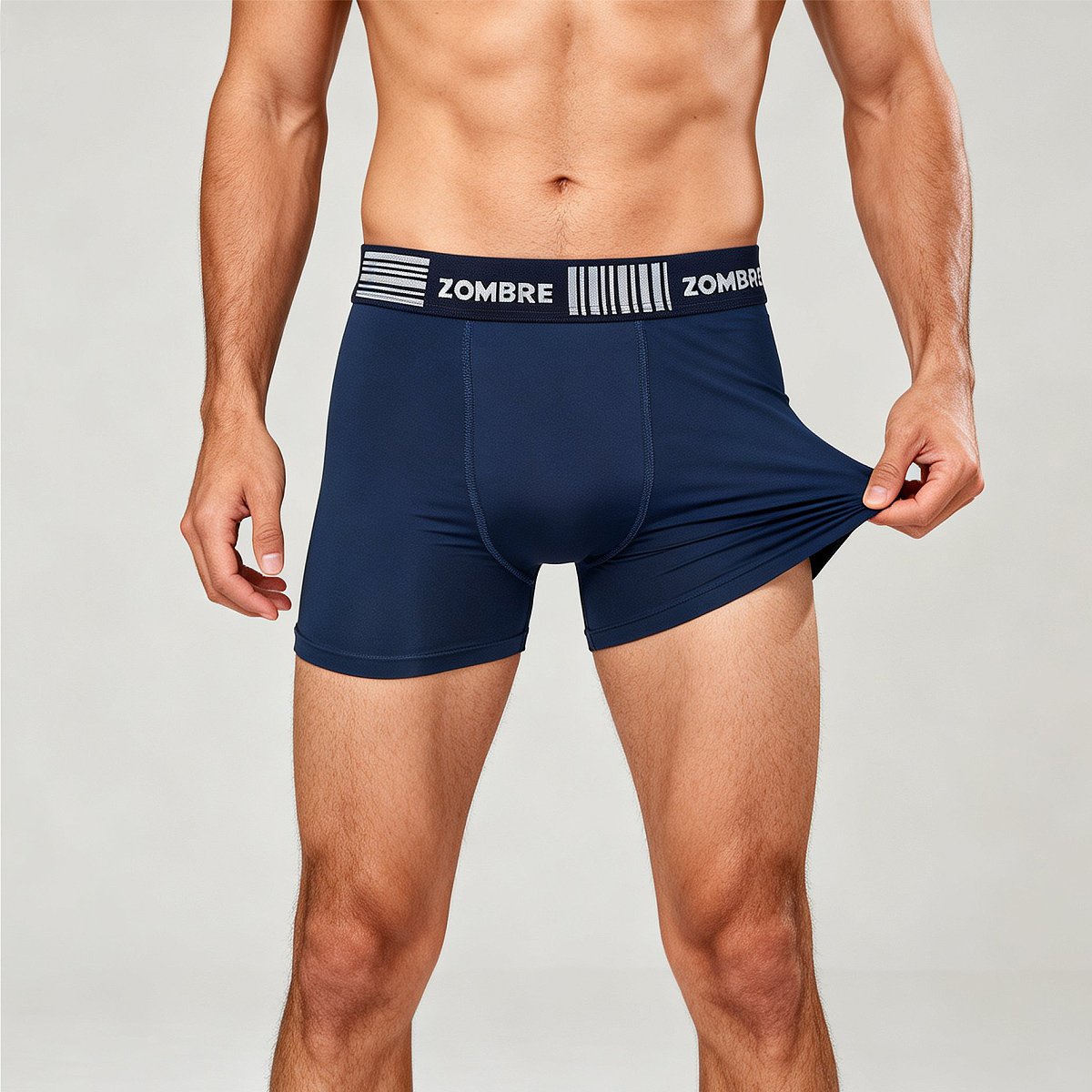 Cueca Boxer Microfibra Lisa ZOMBRE uso diário